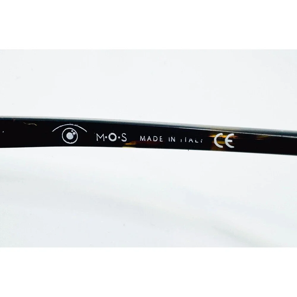 M.O.S Eyeglasses Womens Clear Yellow Cat Eye W4722 Italy 52-17-140